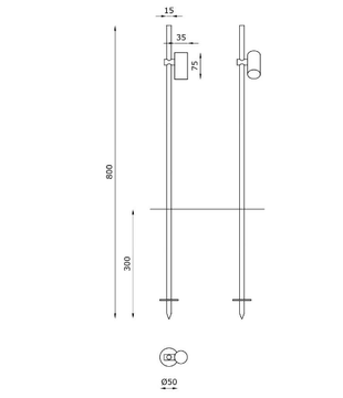 S1G - Multi-directional stake projector by Buzzi & Buzzi - view 3
